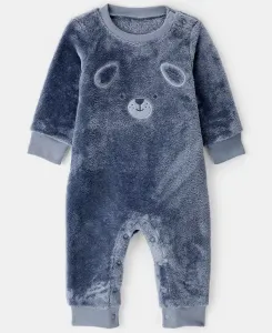 Детский комбинезон для мальчиков с длинными рукавами из велюра с собачками, облегающий Carter'S, синий