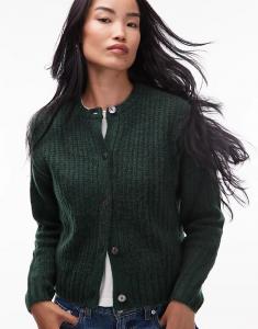 Кардиган Levi's Luna с пуговицами из искусственной ракушки зеленого цвета