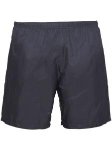 Prada плавки-шорты с нашивкой-логотипом, синий