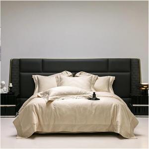 Generic Комплект постельного белья из сатина 1400TC и египетского хлопка пэчворк шампань