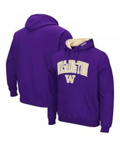 Мужская толстовка с капюшоном Washington Huskies Arch & Logo 3.0 Colosseum, фиолетовый