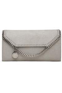 Stella Mccartney Серая сумка-кошелек Falabella на цепочке через плечо
