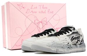 LINING Кроссовки для скейтбординга Yuan Chu с амортизацией, износостойкие, дышащие, низкие, унисекс, белые