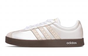 Adidas Neo Кроссовки для скейтбординга VL Court 2.0, износостойкие, низкие, унисекс, серебристо-белые