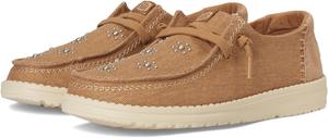 Кроссовки Hey Dude Wendy Star Stud, цвет Cognac/Tan