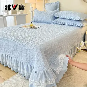 Yalu Комплект постельного белья из 3 предметов (пододеяльник 260х260 см, 2 наволочки), цвет Starry Sky - Light Blue, гипоаллергенный