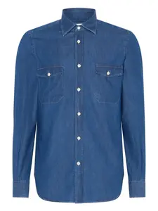 Джинсовая рубашка с карманами Boglioli, синий