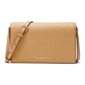 MICHAEL KORS Кожаная сумка через плечо женская коричневая