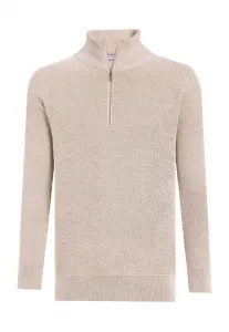 Свитер с застежкой-молнией до середины груди Felix Hardy, Beige