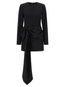 Макси-платье с бантом ROTATE BIRGER CHRISTENSEN, черный