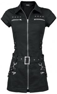 Короткое платье H&R London Black Zip Dress, черный