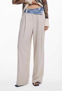 Брюки Desigual HYBRID LONG , White/Beige