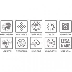 Капюшон с принтом Балаклава BlackStrap, цвет Army Olive