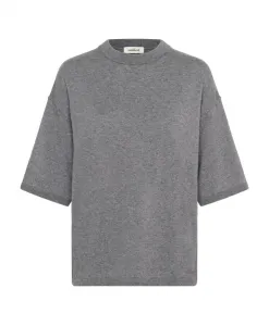 Серый меланжевый вязаный свитер оверсайз Soaked In Luxury, серый