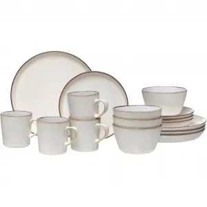 Комбинированный сервиз Ritzenhoff & Breker "Набор столовой посуды, сервиз Visby, 16 предметов, белый", (набор, 16 предметов), каждый предмет уникален, 16 предметов, на 4 персоны