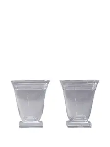 Стаканы baccarat yacht n.2 с полосками 4-bar, 10,1х8,9 см, Thom Browne, белый