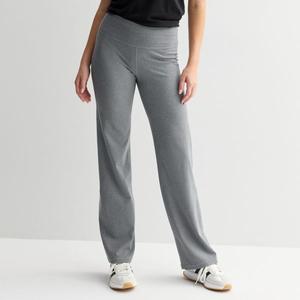 Женские базовые мягкие брюки с высокой посадкой и расклешенными штанинами в стандартном и плюс размерах Tek Gear, серый