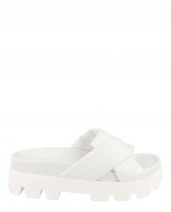 Кожаные слайдеры Air Lug Salvatore Ferragamo, белый