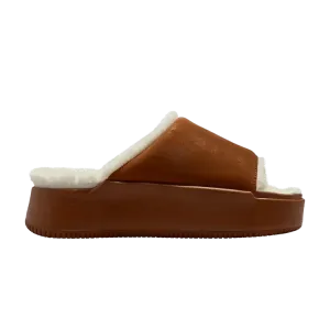 Сандалии Nike Wmns Calm Elevation Fur 'Light British Tan Coconut Milk'