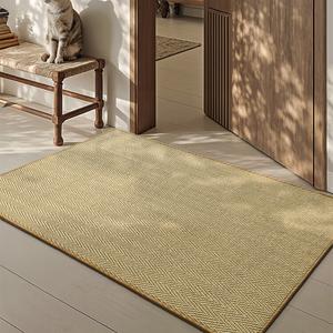 Dajiang Ковер 60х90 см для прихожей/террасы из натурального сизаля, износостойкий, пылеотталкивающий