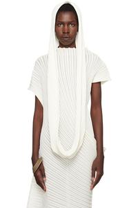 эксклюзивный свадебный шарф Stream из капсулы Ssense Issey Miyake, белый