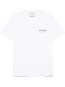 Iceberg футболка с вышитым логотипом, белый