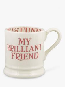 Розовая кружка Pink Toast 'My Brilliant Friend' на 300 мл Emma Bridgewater, nk