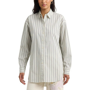 Рубашка LAUREN Ralph Lauren Striped Cotton Broadcloth, цвет Blue/White 2