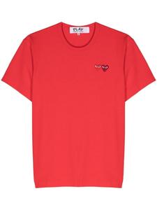 Comme Des Garçons Play футболка с нашивкой, красный