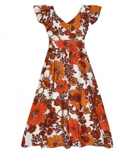 Цветочное платье Dodo Bar Or Kids, Flower 1 Orange