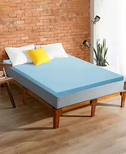 2-Дюймовый наматрасник с гелевым наполнителем из пеноматериала с эффектом памяти, размер Queen Payton, blue