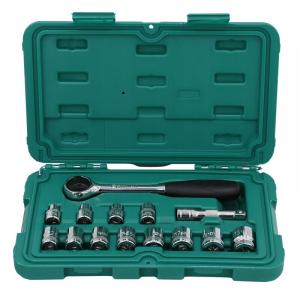 SATA 09523 набор инструментов для авторемонта из 14 предметов, серия 10 мм, набор быстрых ключей с храповым механизмом, набор торцевых ключей, инструмент для ручного ремонта