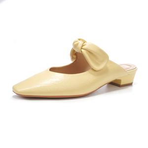 Beijiani Женские противоскользящие бесшумные устойчивые к истиранию закрытые тапочки на резиновой подошве светло-желтые, цвет Light Yellow