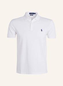 Рубашка поло POLO RALPH LAUREN Piqué Slim Fit, белый