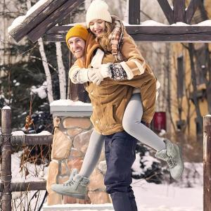 Женские зимние сапоги hash bubbie, ботильоны для женщин, теплые, пушистые, шнурованные сапоги, из искусственной кожи, снежные сапоги на молнии, Hellgrau