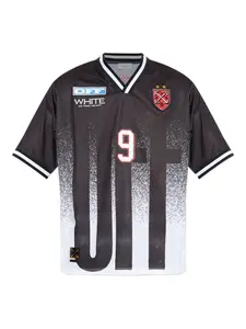 Футболка с нашивкой в виде цифры Off-White, черный