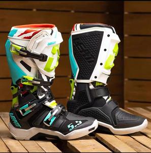 LEATT Южноафриканские мотоциклетные ботинки для бездорожья, 4.5 off-road boots, 5.5 trail and track racing shoes, антипадение, 3.5 5.5, красный белый синий зеленый тигр, размер 48