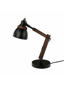 Настольная лампа (Ш) 12,5 x (Д) 52 x (В) 28 см, цвет черный натуральный Licht-Erlebnisse