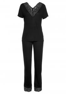 Пижама LASCANA, черный