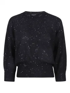 Джемпер с пайетками Fabiana Filippi, черный