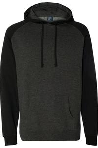 Толстовка с капюшоном реглан от Independent Trading Co Independent Trading Co., цвет charcoal heather/ black