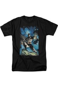 Футболка с коротким рукавом для взрослых Batman Stormy Dark Knight Gildan, черный