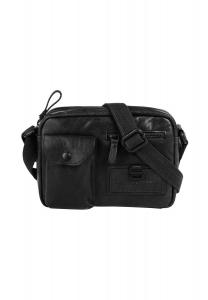 Сумка через плечо CROSS BODY, натуральная кожа SPIKES & SPARROW, черный