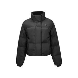 Skechers Женская пуховая куртка серии Ячжуан угольно-черная, Carbon Black 0018