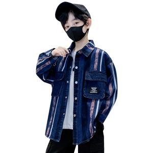 Детская повседневная рубашка с лацканом Moderate EASTERN CAMEL, синий