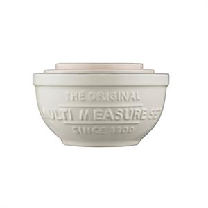 Набор мерных стаканчиков, 3 предмета, изготовлен из керамики Mason Cash, сливки