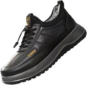 Зимние мужские ботинки Qacksv, снегоступы, повседневные, легкие, водонепроницаемые, с противоскользящей подошвой, с меховой подкладкой, для треккинга, походов и туризма, удобные наружные ботинки, черный