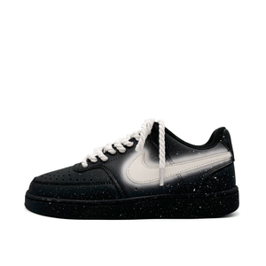 Nike Низкие износостойкие кроссовки для скейтбординга Court Vision унисекс, черные, бежевые, белые