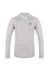 Топ с длинными рукавами ZIP Husky, светло-серый