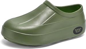 Женские туфли Armadillo, мужские сабо Armadillo, нескользящая рабочая обувь для медсестер, обувь для работников общественного питания, шеф-поваров, ресторанов, водонепроницаемая, маслостойкая Baimiu, зеленый